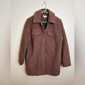 TOP SHOP Women’s Winter Jacket Size 4 Tan 100% Polyester